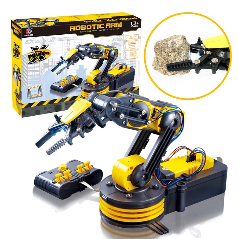 DIY Wired Control Robot Arm Kit – STEM Educational Engineering Toy for Kids